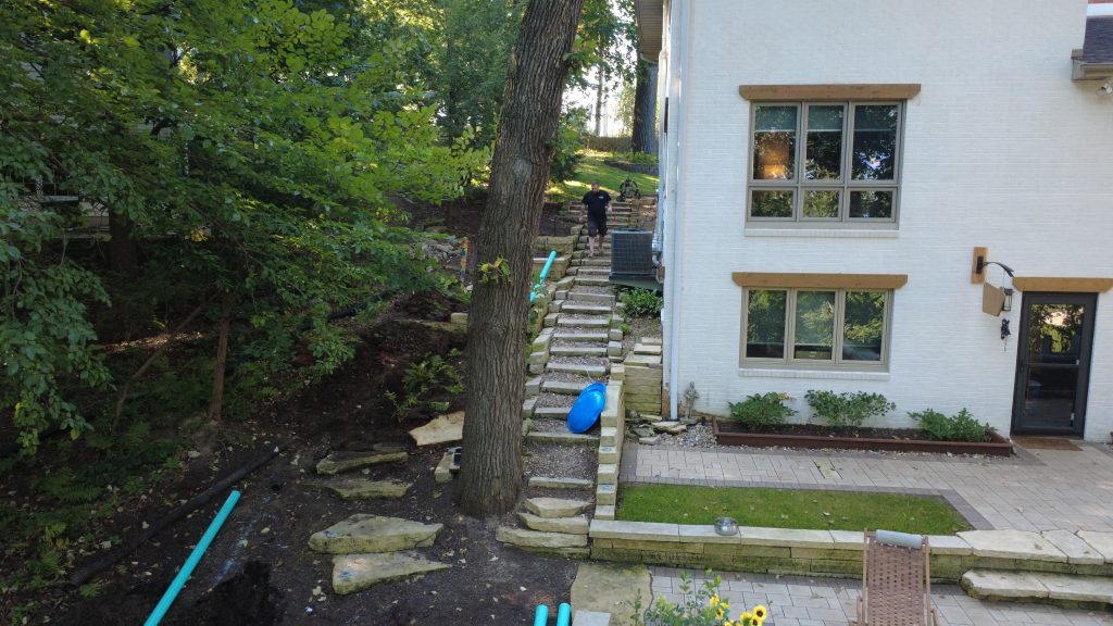 Downspout drainage project